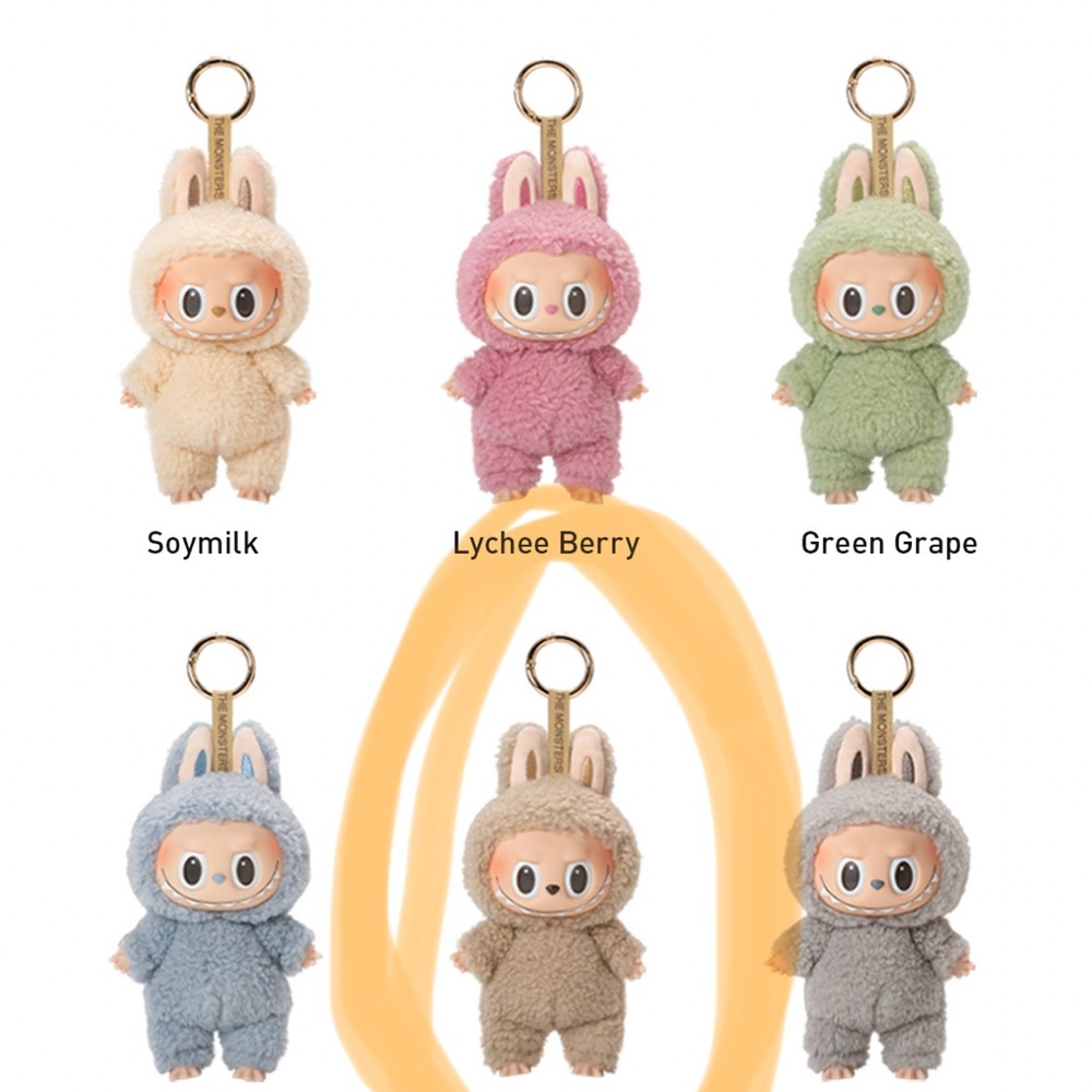 Adorable Plush Labubu Keychain